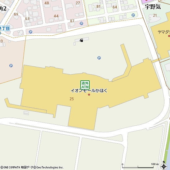 イオンモールかほくショッピングセンター付近の地図